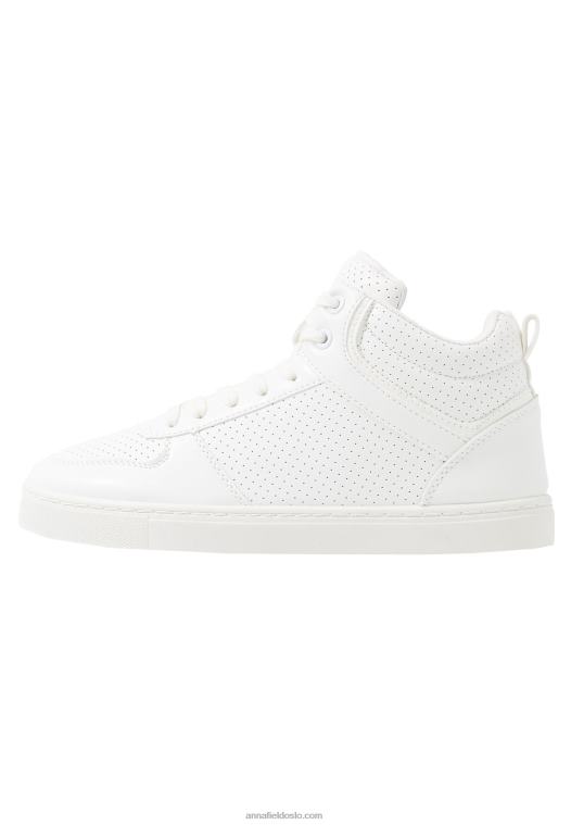 Anna Field kvinner høye joggesko hvit P266L1233