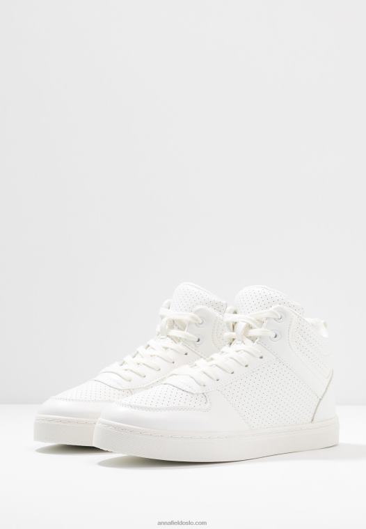 Anna Field kvinner høye joggesko hvit P266L1233