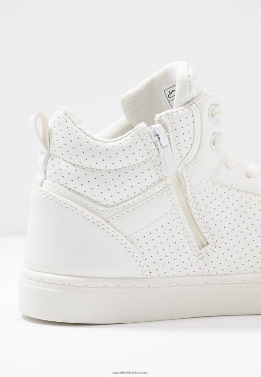 Anna Field kvinner høye joggesko hvit P266L1233