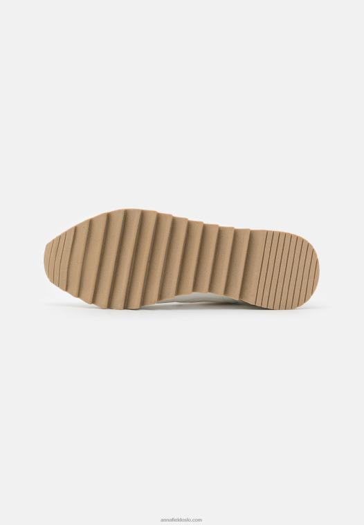 Anna Field kvinner høye joggesko hvit P266L1236