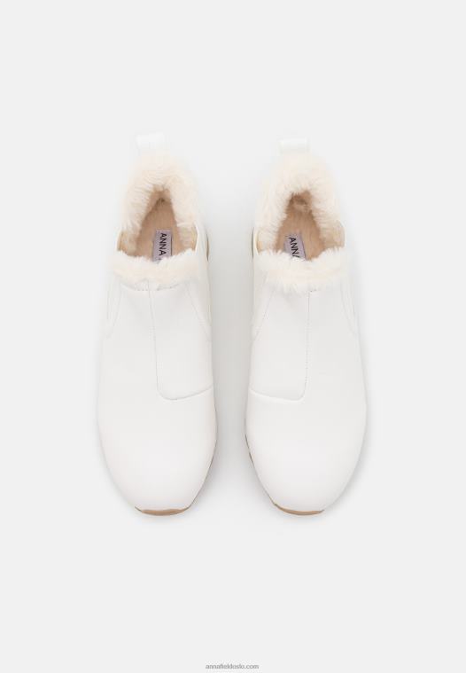 Anna Field kvinner høye joggesko hvit P266L1236