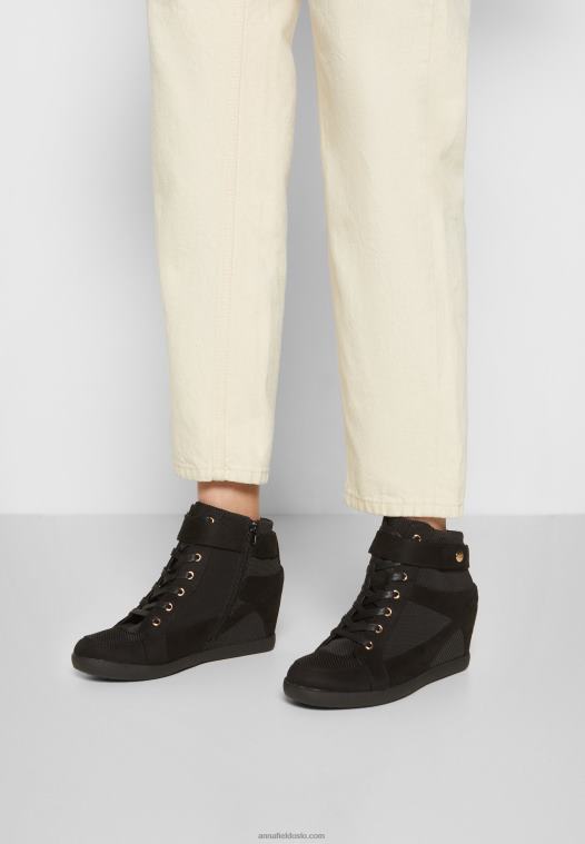 Anna Field kvinner høye joggesko svart P266L1228