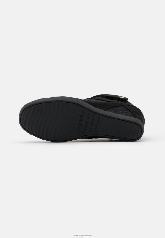 Anna Field kvinner høye joggesko svart P266L1228