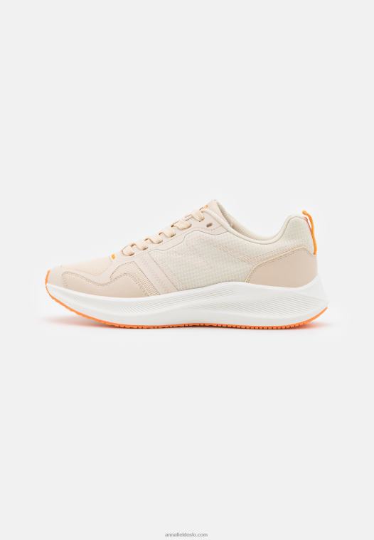 Anna Field kvinner joggesko beige/oransje P266L1184