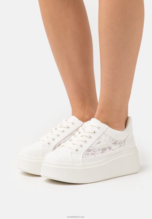 Anna Field kvinner joggesko hvit P266L1220