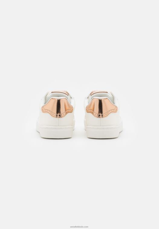 Anna Field kvinner joggesko hvit/rosegullfarget P266L1178