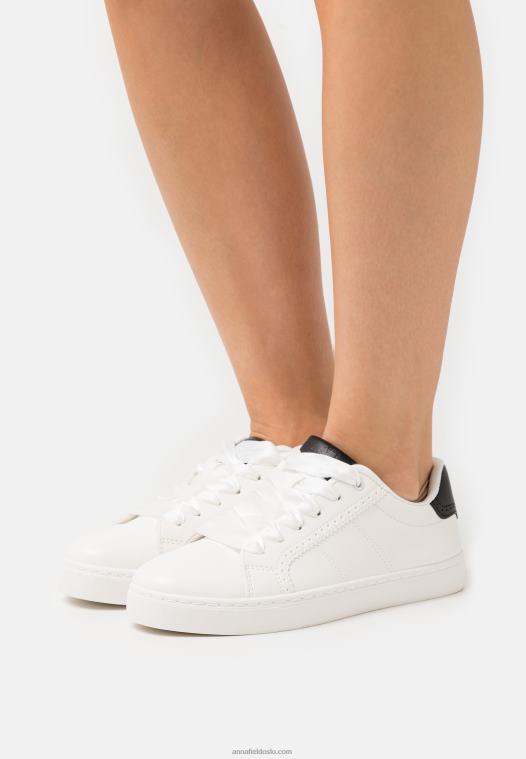 Anna Field kvinner joggesko hvit/svart P266L1172