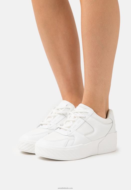 Anna Field kvinner skinnsko hvit P266L1224