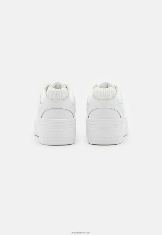 Anna Field kvinner skinnsko hvit P266L1224