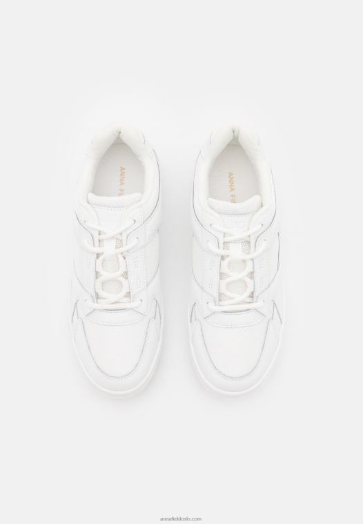 Anna Field kvinner skinnsko hvit P266L1224