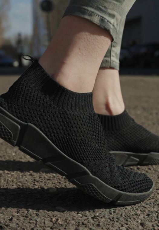 Anna Field kvinner slip-ons svart P266L1166