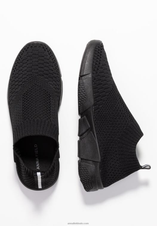 Anna Field kvinner slip-ons svart P266L1166