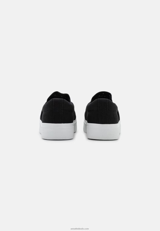 Anna Field kvinner slip-ons svart P266L1179
