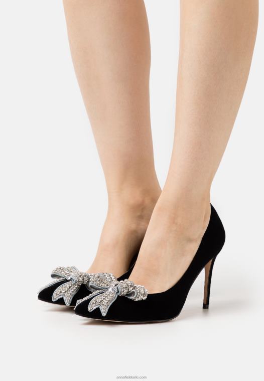 Anna Field kvinner belgravia bue klassiske hæler svart P266L1761