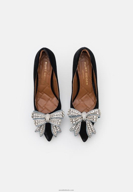 Anna Field kvinner belgravia bue klassiske hæler svart P266L1761