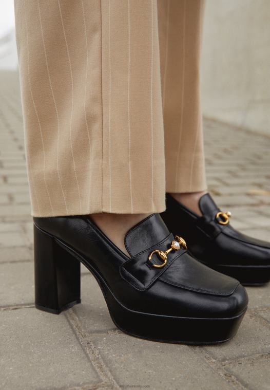 Anna Field kvinner estera høye hæler svart P266L1739