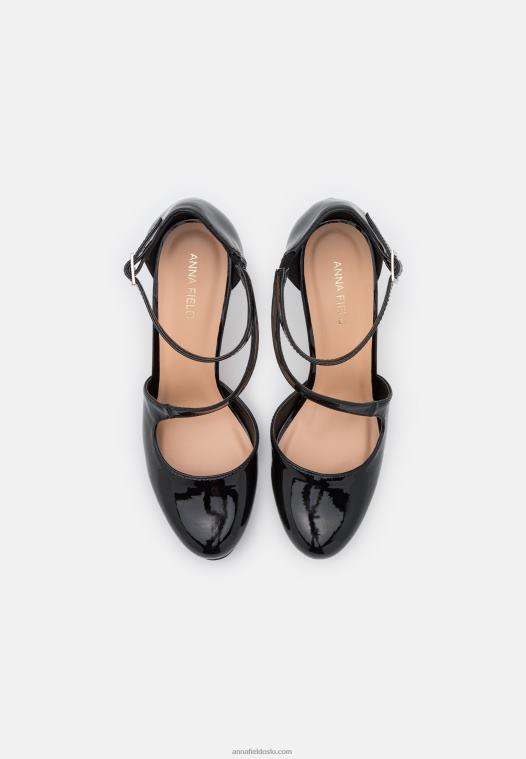Anna Field kvinner høye hæler svart P266L1722