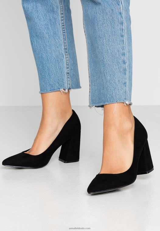 Anna Field kvinner høye hæler svart P266L1745