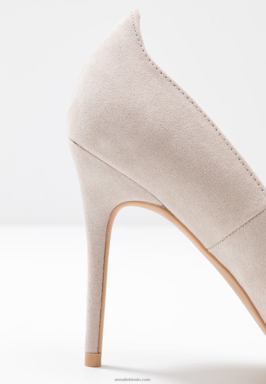 Anna Field kvinner høye hæler taupe P266L1596