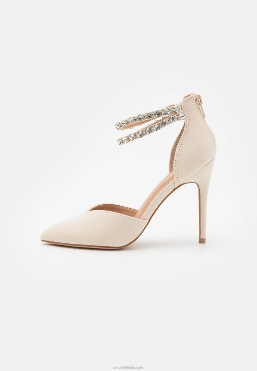 Anna Field kvinner klassiske hæler beige P266L1642