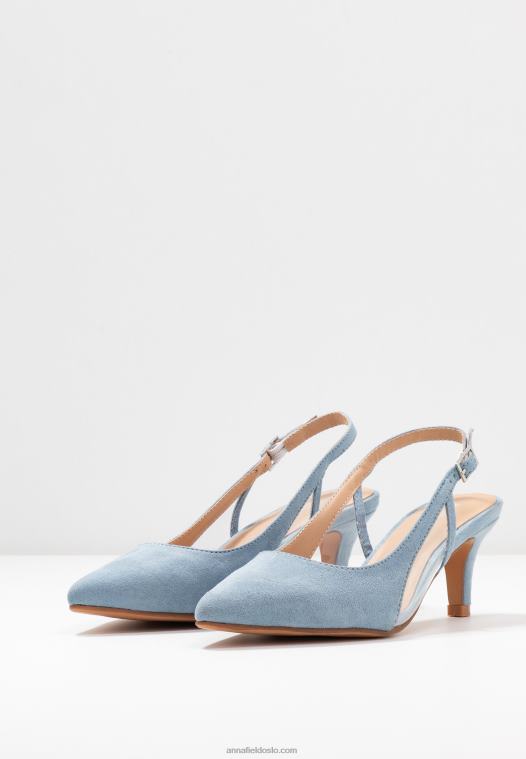 Anna Field kvinner klassiske hæler blå P266L1616