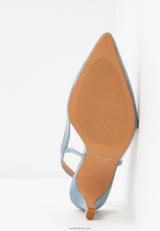 Anna Field kvinner klassiske hæler blå P266L1616