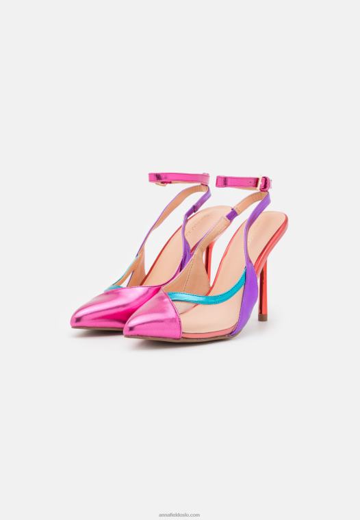 Anna Field kvinner klassiske hæler flerfarget P266L1709