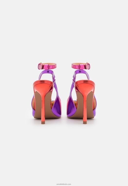 Anna Field kvinner klassiske hæler flerfarget P266L1709