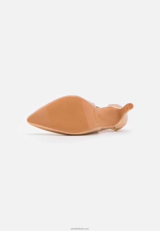 Anna Field kvinner klassiske hæler gull P266L1658