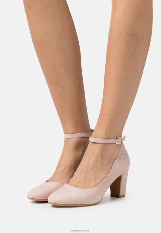 Anna Field kvinner klassiske hæler lys rosa P266L1605