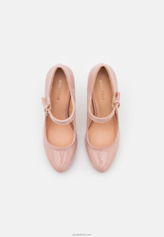Anna Field kvinner klassiske hæler lys rosa P266L1656