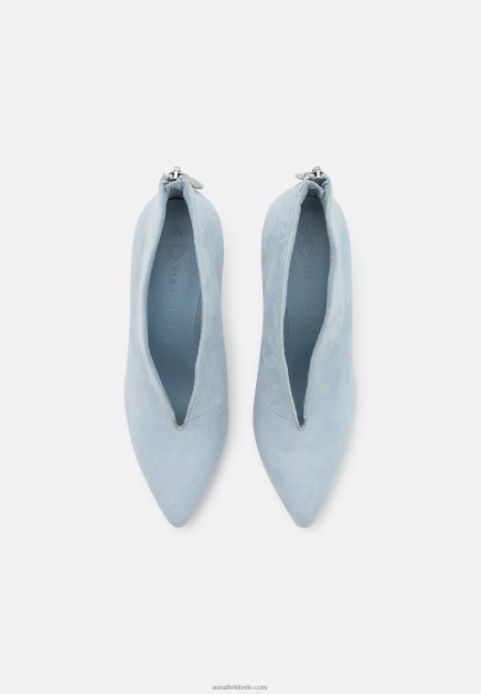 Anna Field kvinner klassiske hæler lyseblå P266L1747