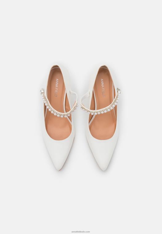 Anna Field kvinner klassiske hæler off-white P266L1652