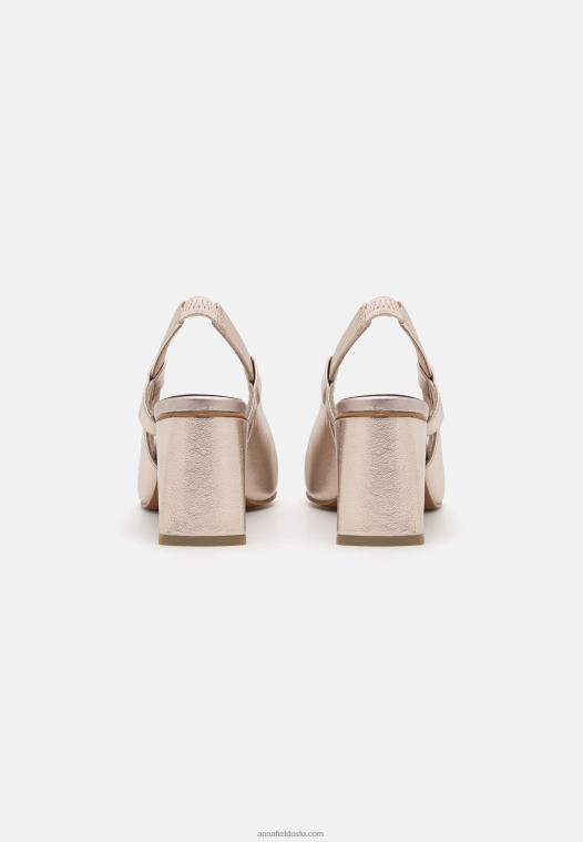 Anna Field kvinner klassiske hæler platina P266L1752