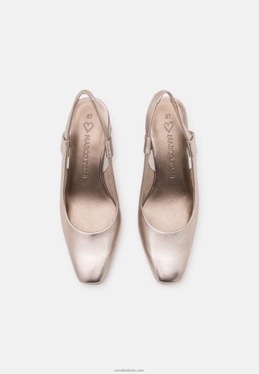 Anna Field kvinner klassiske hæler platina P266L1752
