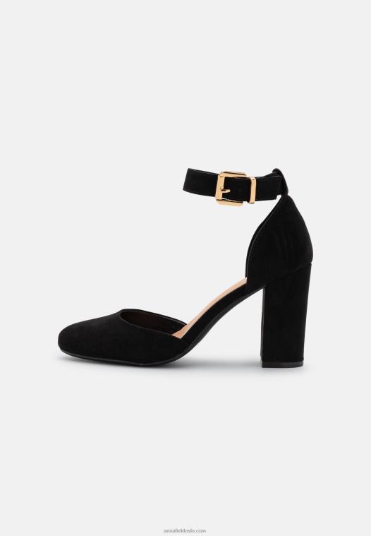 Anna Field kvinner klassiske hæler svart P266L1615