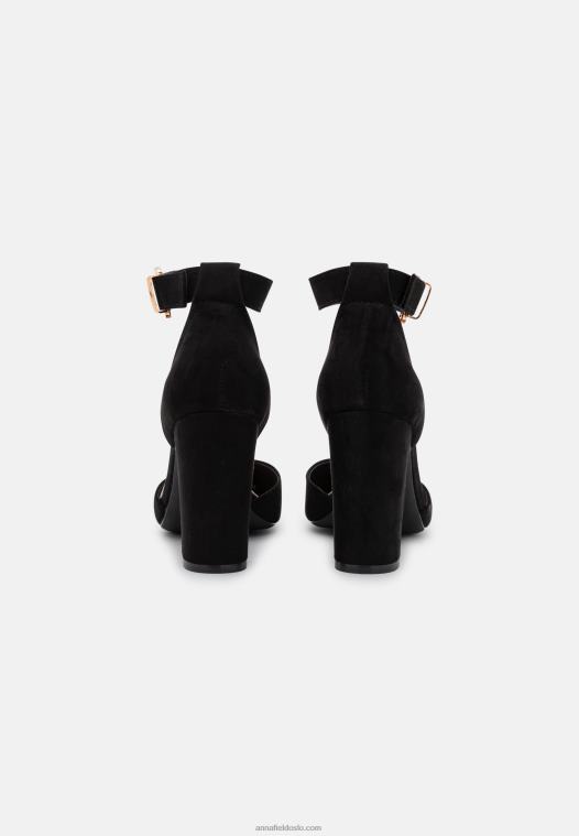 Anna Field kvinner klassiske hæler svart P266L1615