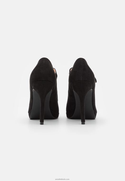 Anna Field kvinner klassiske hæler svart P266L1619
