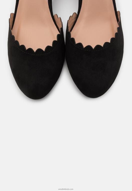 Anna Field kvinner klassiske hæler svart P266L1625