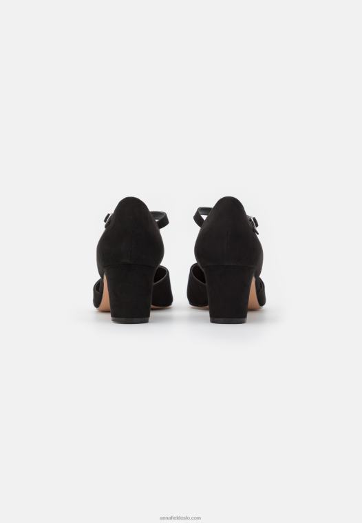 Anna Field kvinner klassiske hæler svart P266L1626