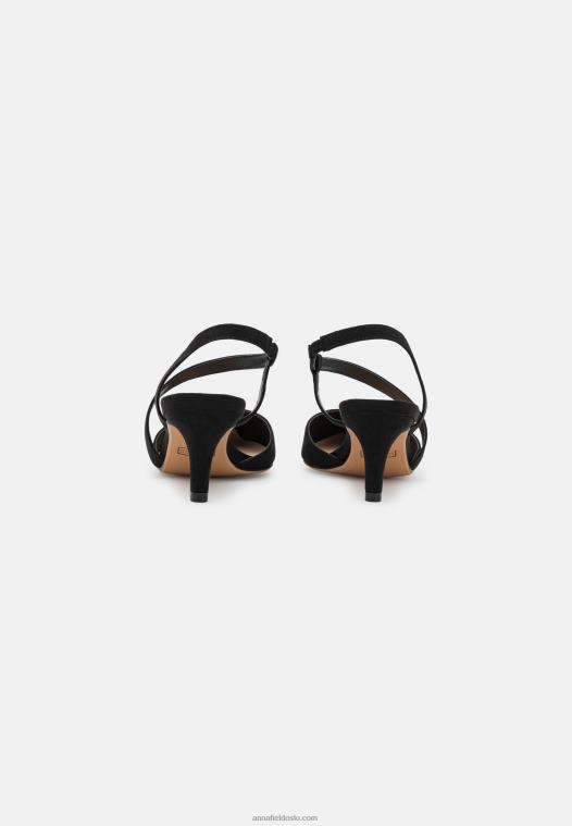 Anna Field kvinner klassiske hæler svart P266L1632