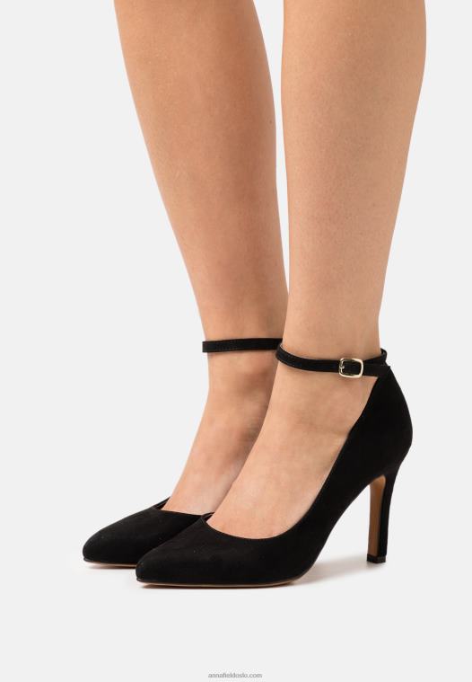 Anna Field kvinner klassiske hæler svart P266L1636