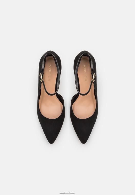 Anna Field kvinner klassiske hæler svart P266L1636