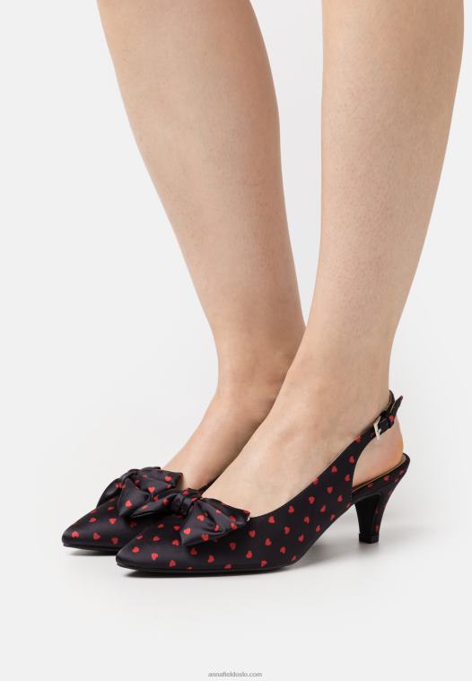 Anna Field kvinner klassiske hæler svart P266L1650