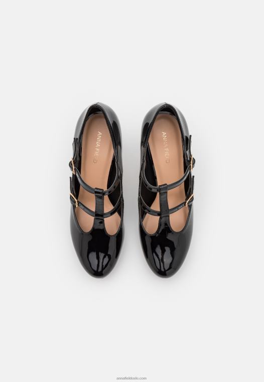 Anna Field kvinner klassiske hæler svart P266L1657