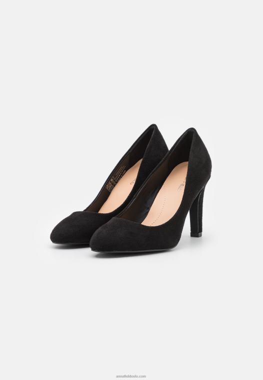 Anna Field kvinner klassiske hæler svart P266L1683