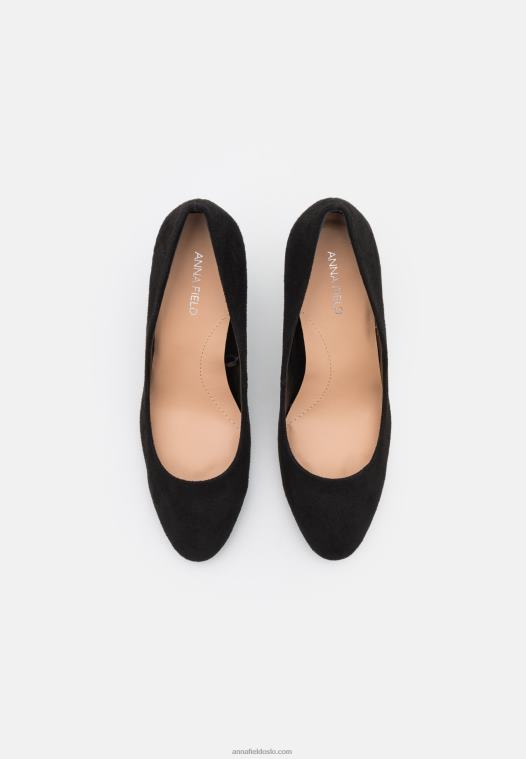 Anna Field kvinner klassiske hæler svart P266L1683