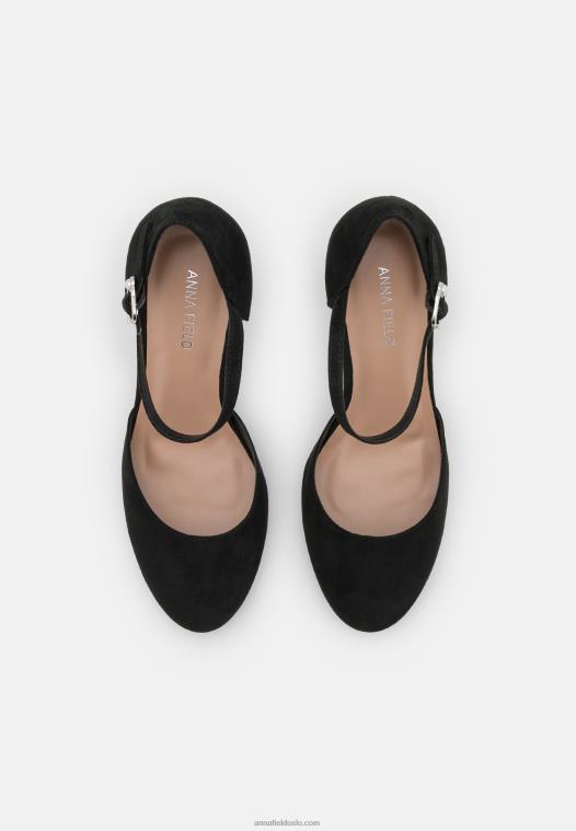 Anna Field kvinner klassiske hæler svart P266L1717