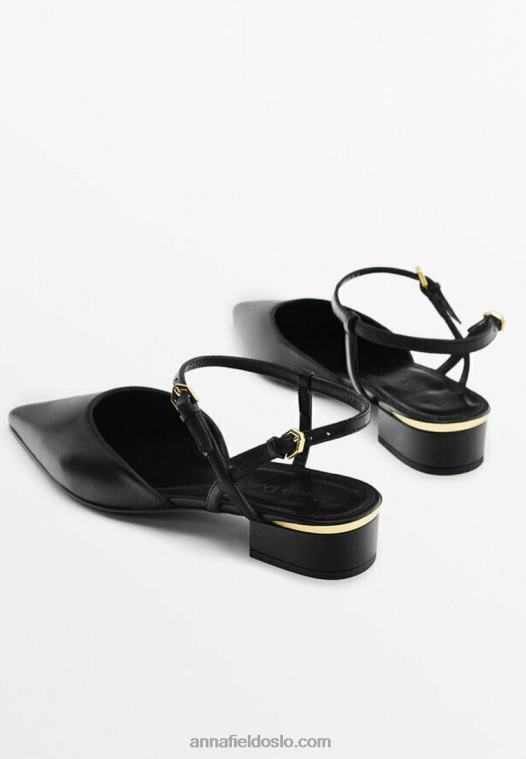 Anna Field kvinner klassiske hæler svart P266L1738