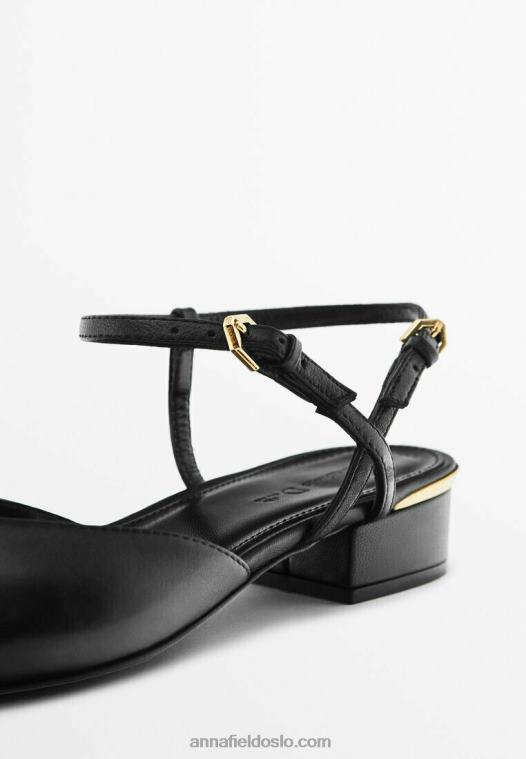 Anna Field kvinner klassiske hæler svart P266L1738